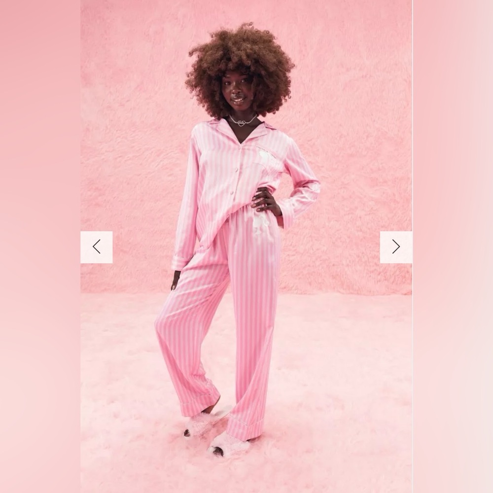 Pink striped Barbie pajamas size 24